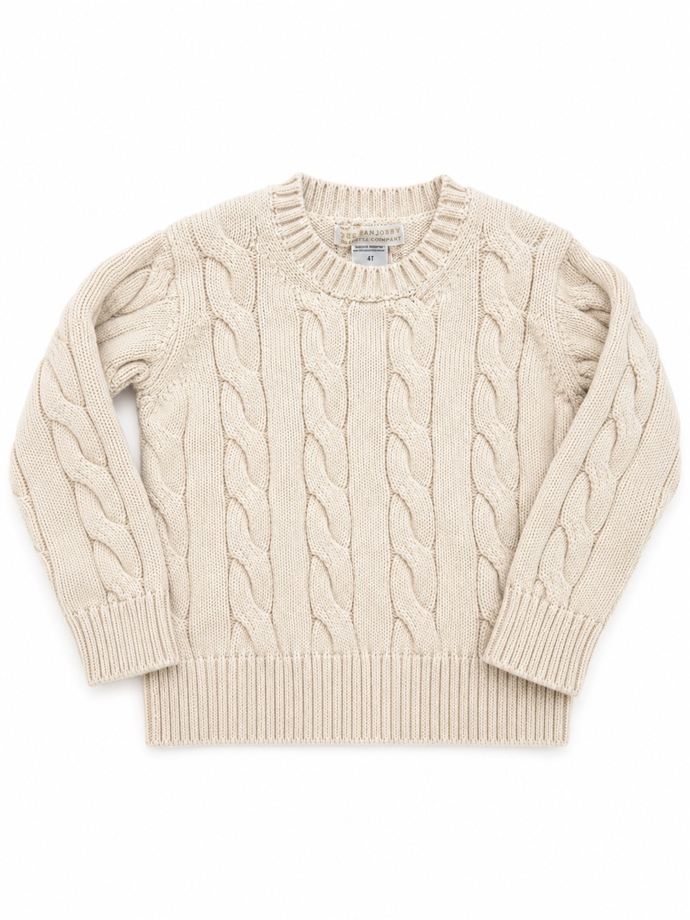 Beaufort Bonnet Cable Knit Sweater 4T Pima Cotton Preppy Coastal Cottagecore